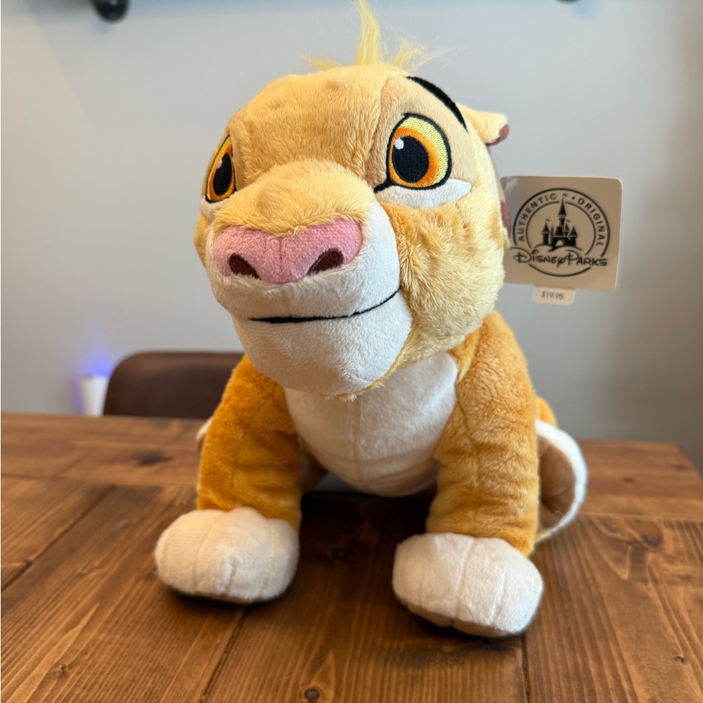 Disney Parks Plush The Lion King Young Simba 14" Stuffed Animal NWT